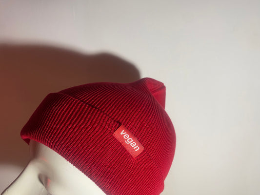 Organic cotton Beanie - Red