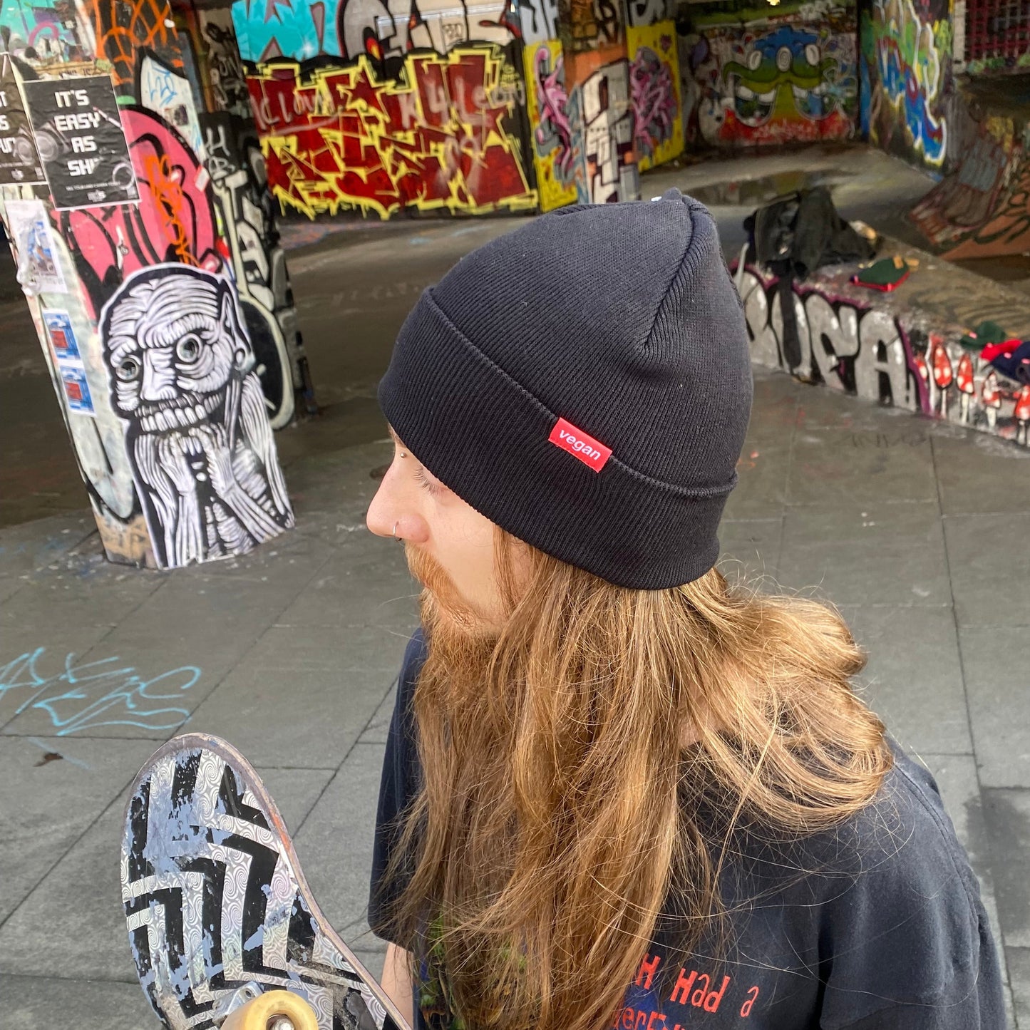 Organic cotton Beanie - Black